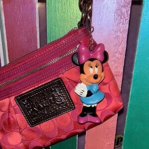 Vintage Minnie Mouse Charm Keychain